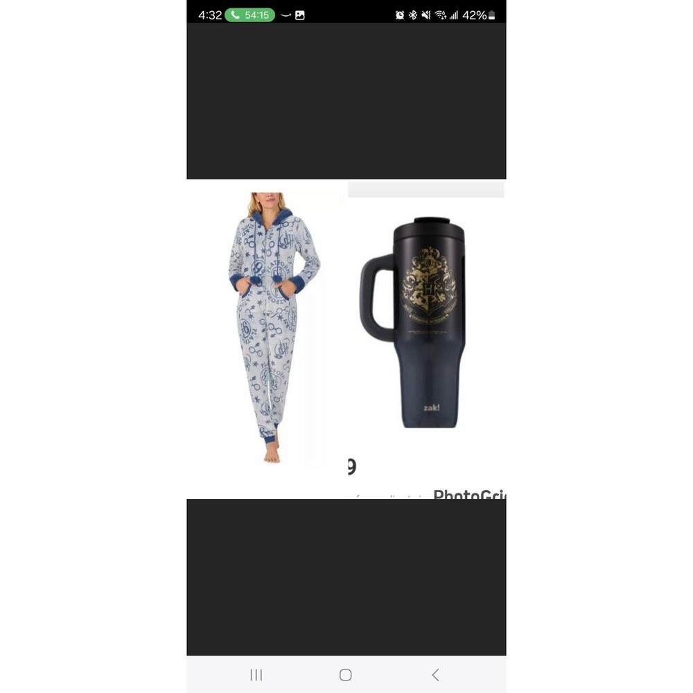 New Harry potter gift set pj's tumbler bundle